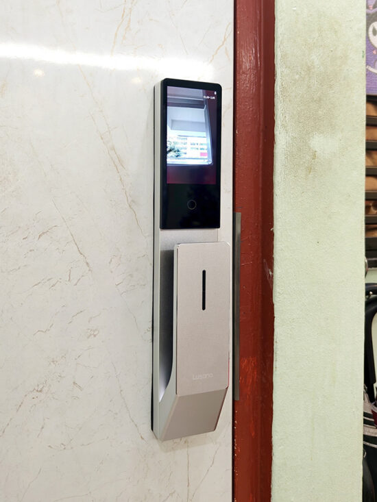 Lusano-Space-X-Digital-Door-Lock-Silver-Installation