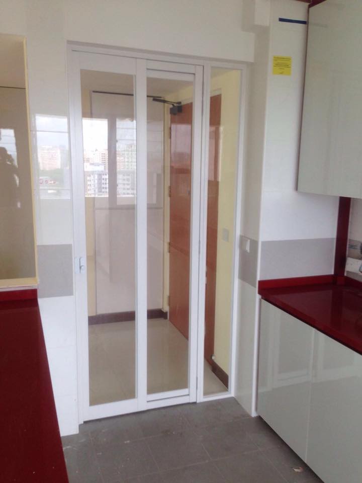 PVC Slide & Swing Toilet Door