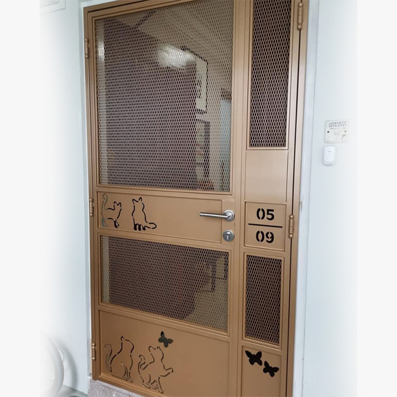 My Digital Lock - Pet Friendly mesh Gate 3x7 Feet Single Leaf