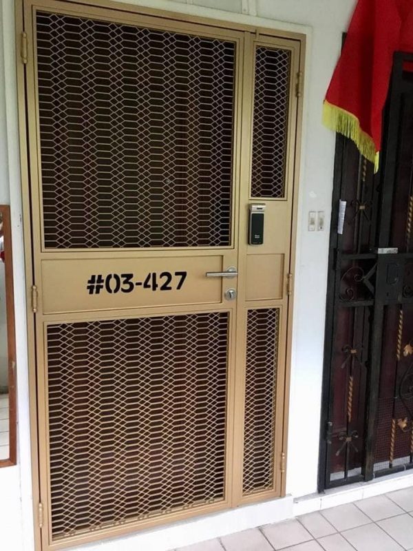 My Digital Lock - Retro Big HDB Mesh Gate My Digital Lock - Retro Big HDB Mesh Gate