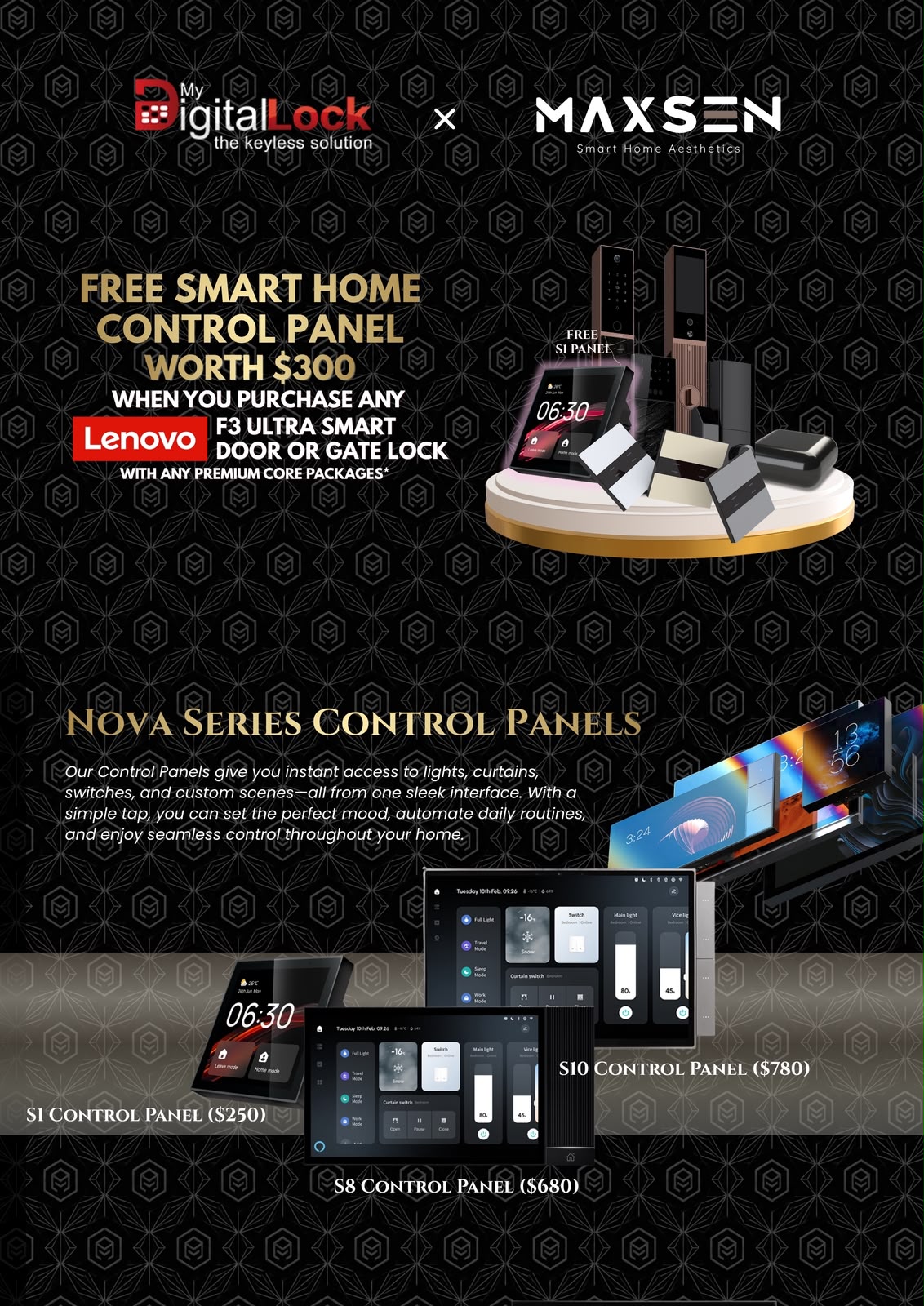 Mydigitallock - Smart Home Promotions (Control Panel)